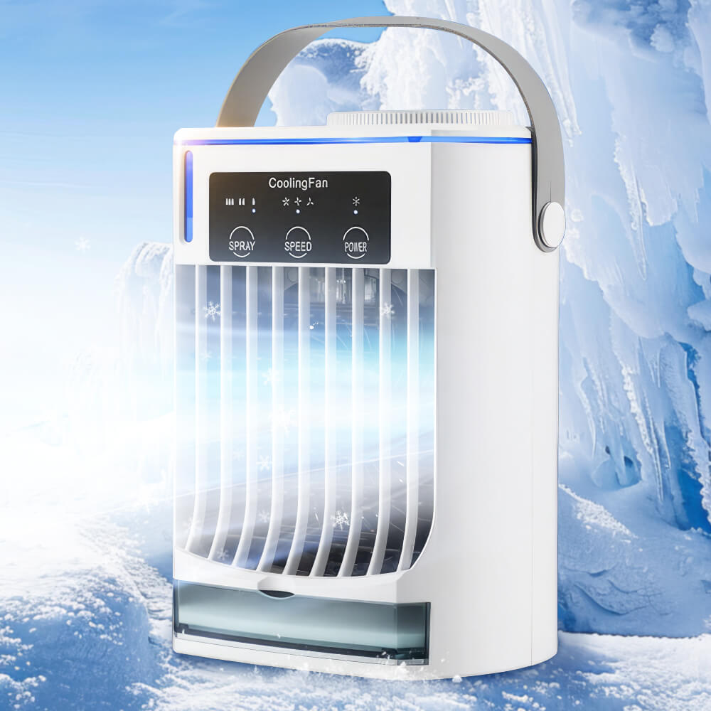 Personal Air Cooler 500ML Water Tank Desktop Misting Humidifier Fan