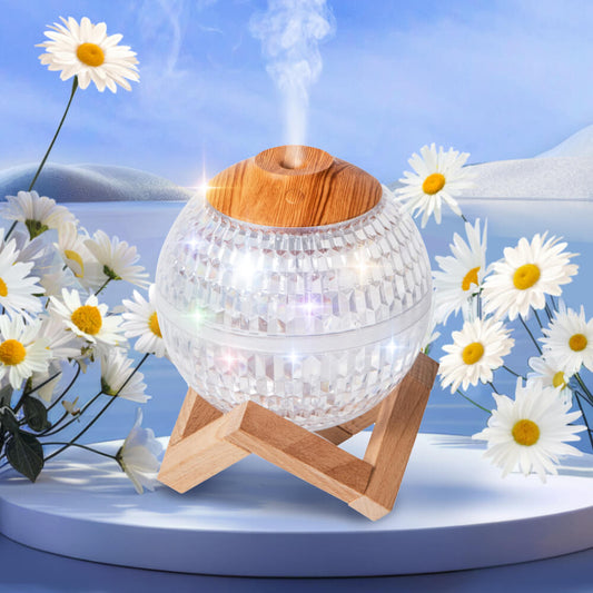 Cool Mist Humidifier Colorful Night Light Crystal Ball Humidifier Aroma Diffuser